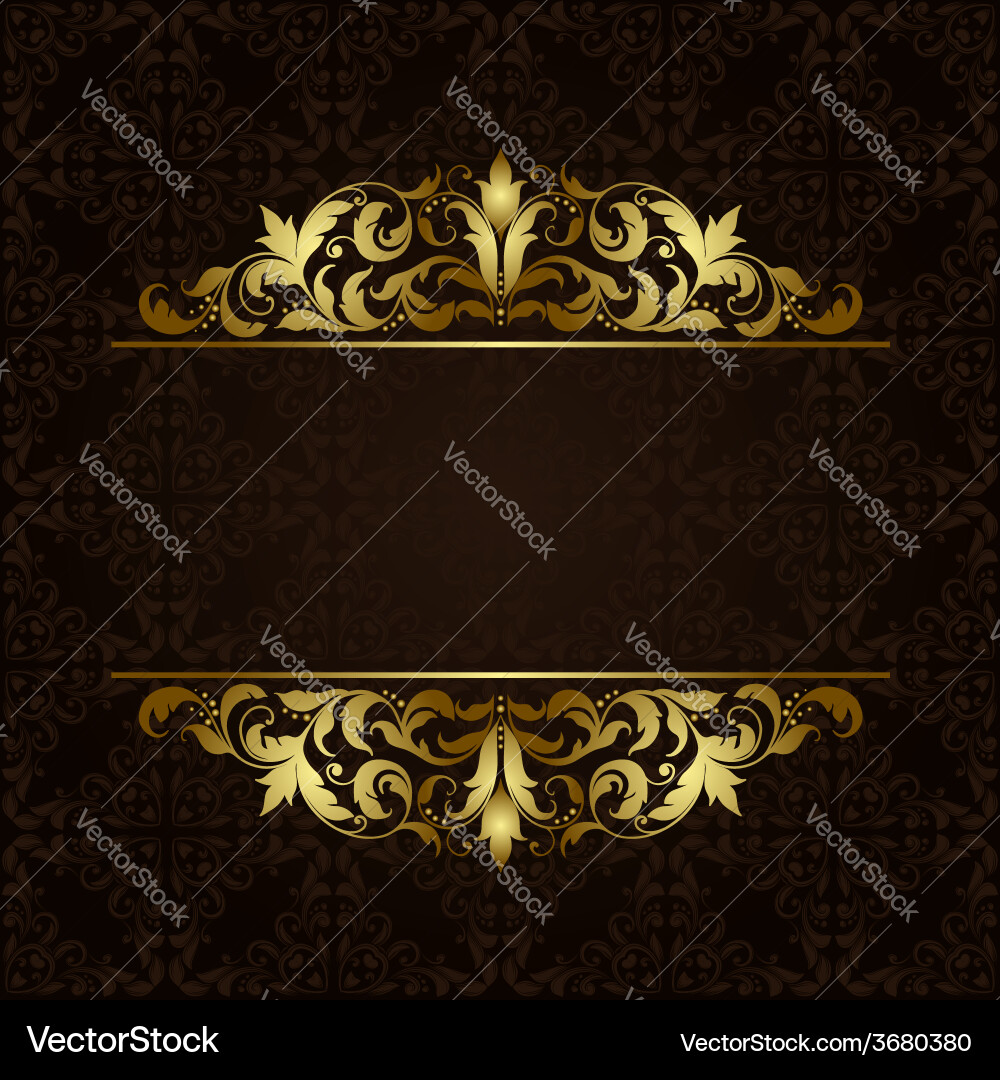 Elegante goldene dekorative Grenze Vektorbild