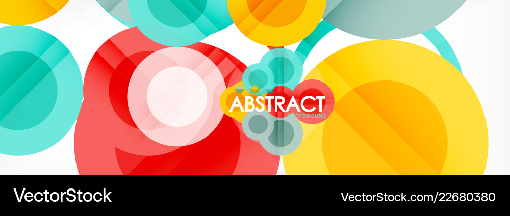 Overlapping circles design background Overlapping circles design background Vector Image