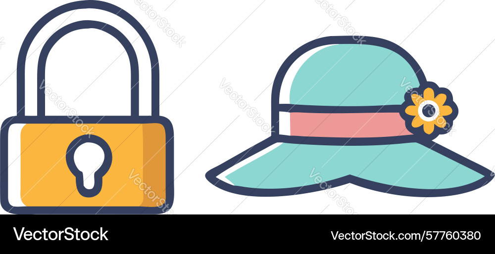 Secure hat icon design generative ai Vector Image