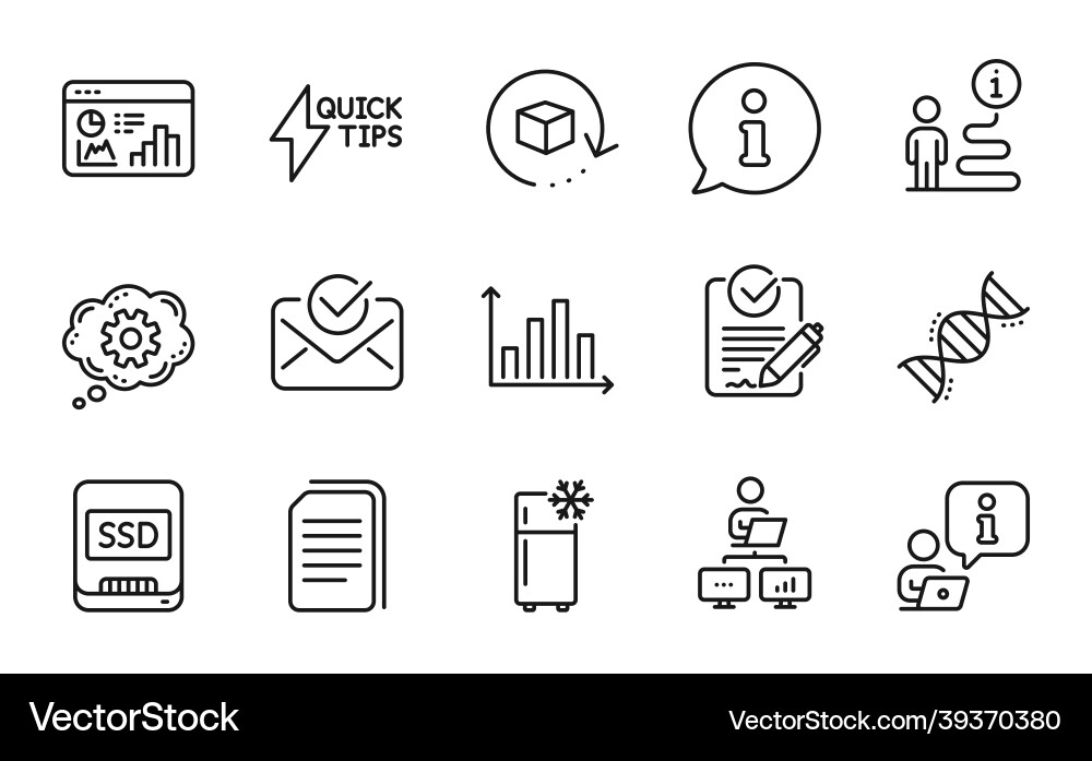 Technology icons set included icon as return Technology icons set included icon as return vector image