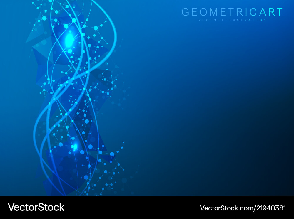 Big data visualization background modern vector image