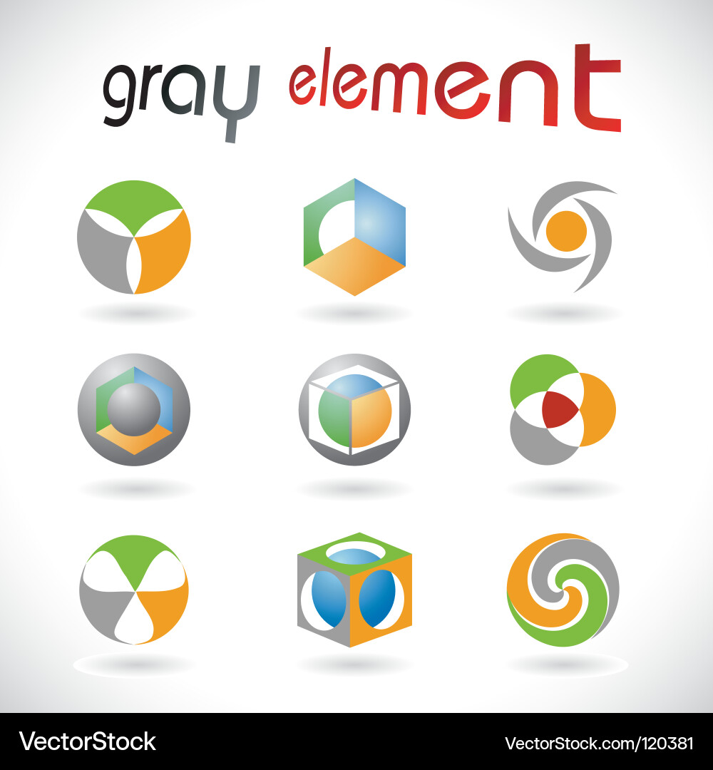 Design elements vector image