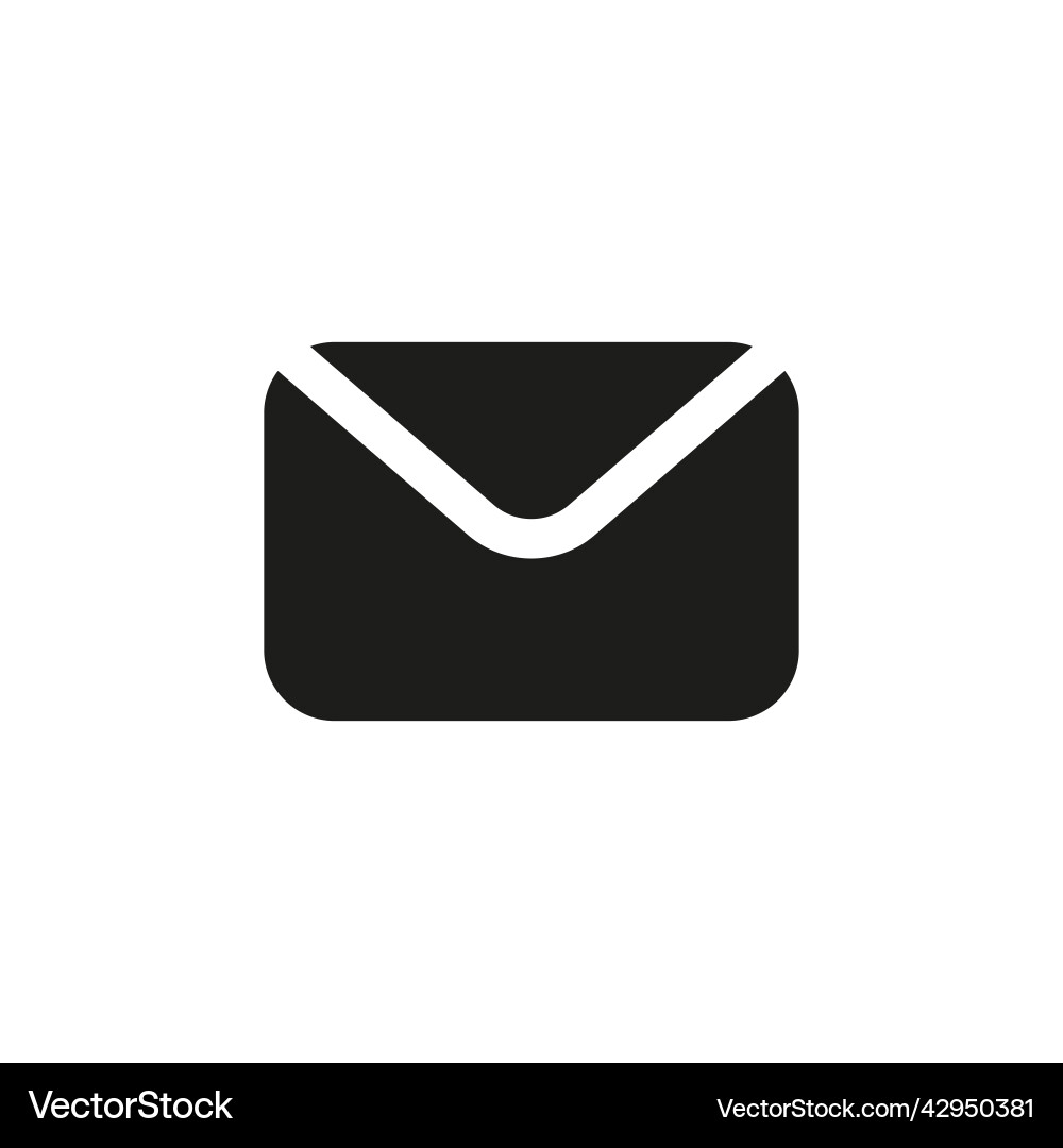 Email envelope icon message or mailbox Email envelope icon message or mailbox vector image