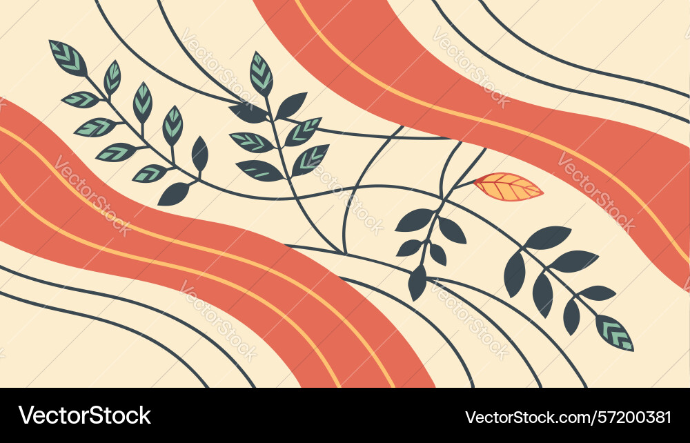 Person in dynamic pose with abstract swirls Vector Image