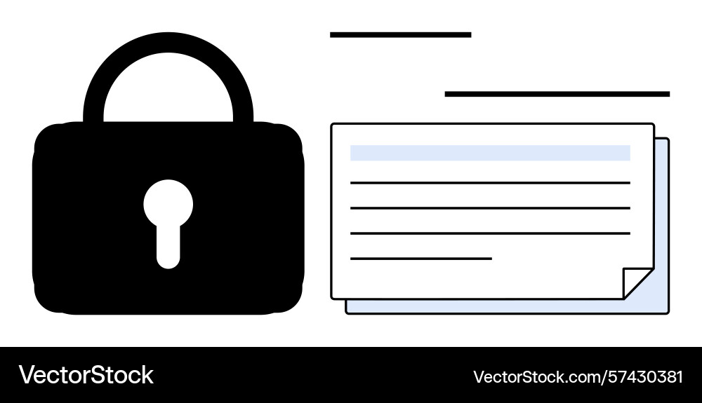 Protecting data with secure access control Protecting data with secure access control vector image