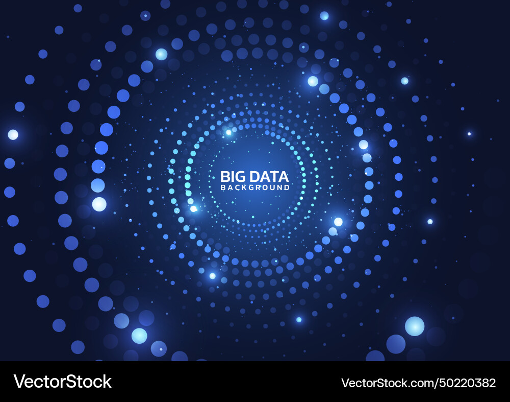 Big data visualization abstract technology Big data visualization abstract technology Vector Image