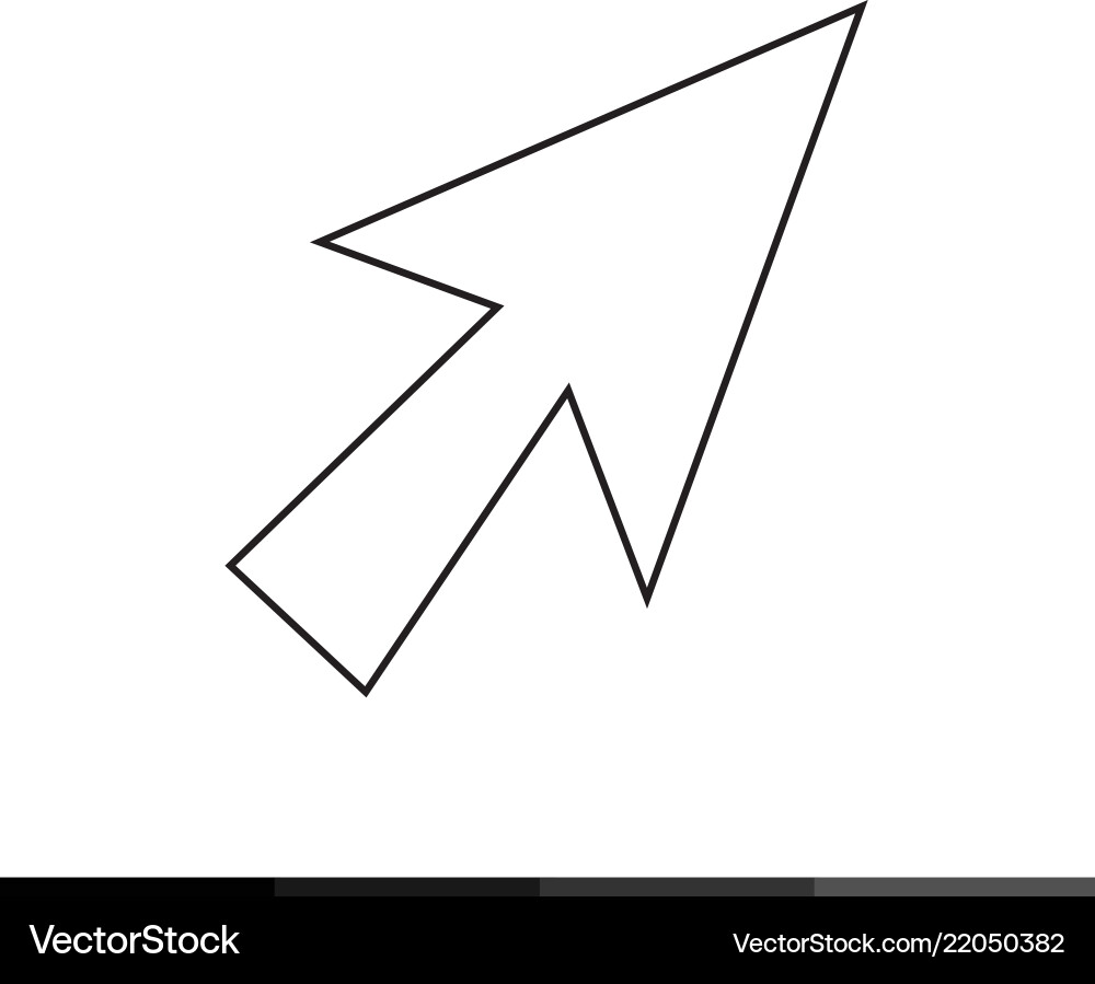 Computer mouse cursor icon design Computer mouse cursor icon design vector image