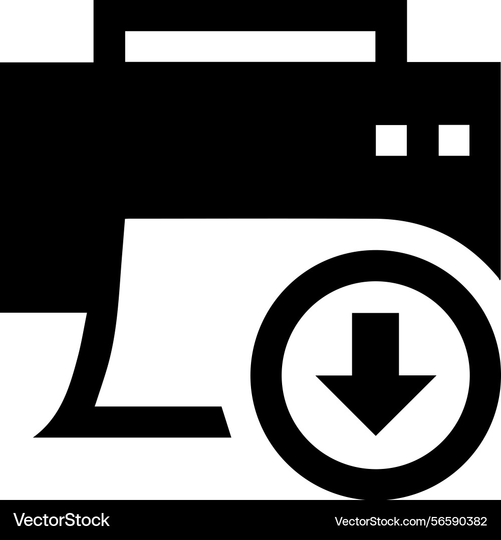 Computer printer icon symbol image Vector Image