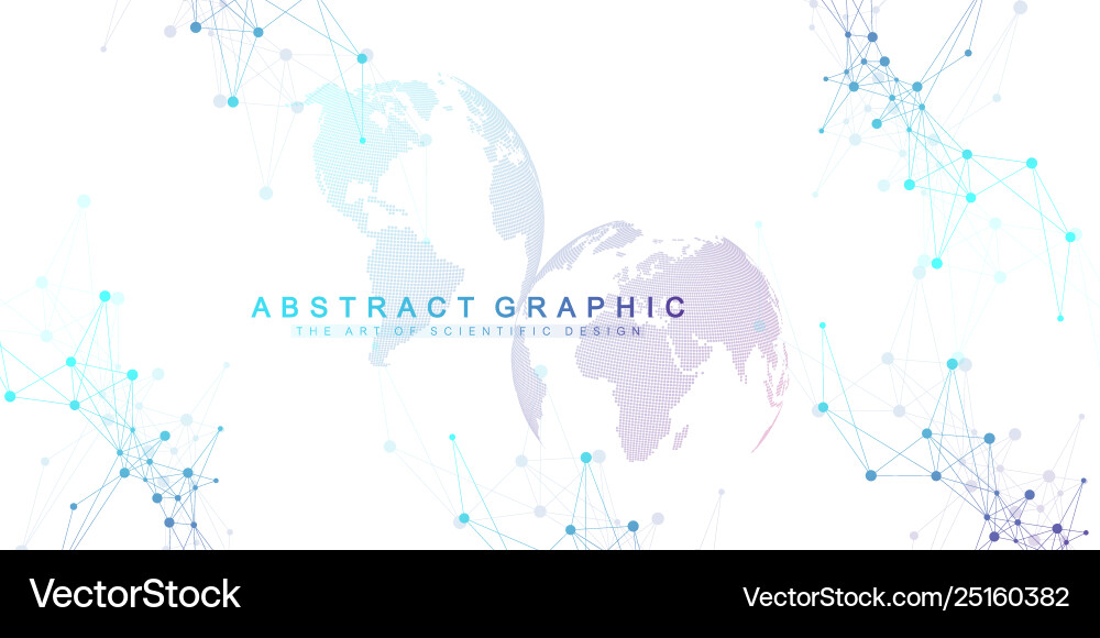 Geometric abstract background with connected line Geometric abstract background with connected line vector image