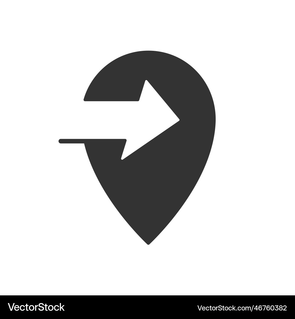 Pointer with arrow icon vector image