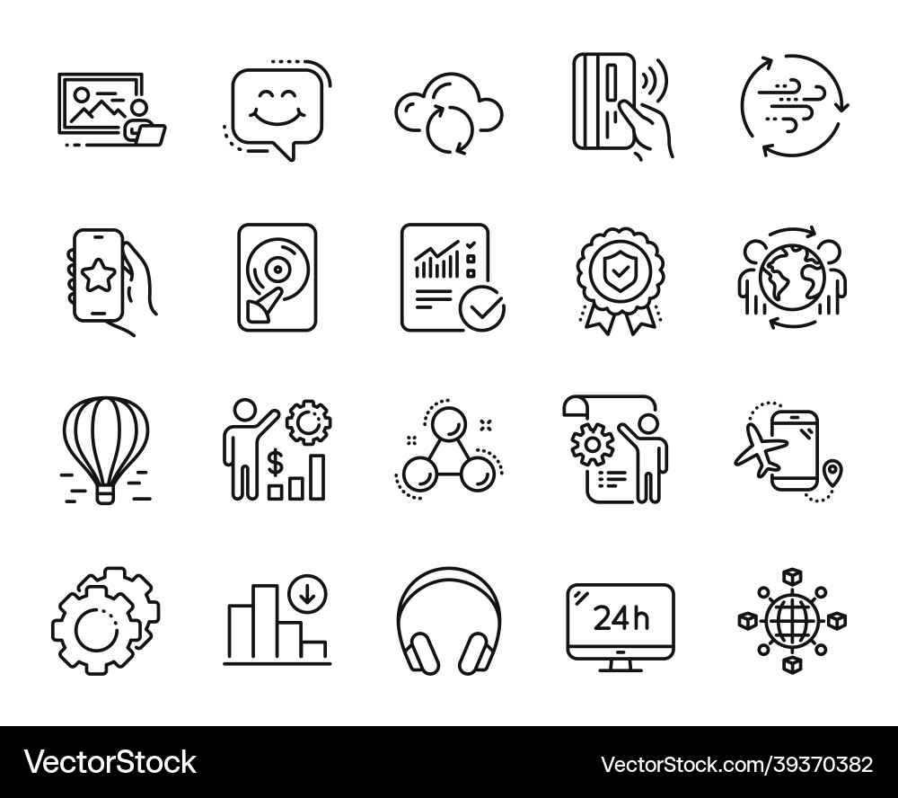 Set of settings gears blueprint Set of settings gears blueprint vector image