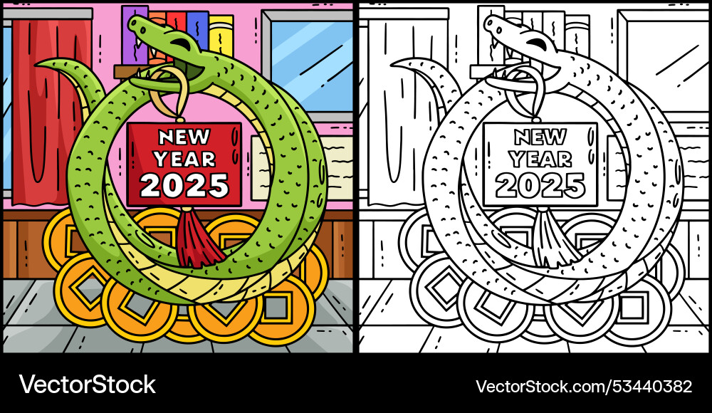 Year of the snake coins new 2025 Year of the snake coins new 2025 vector image