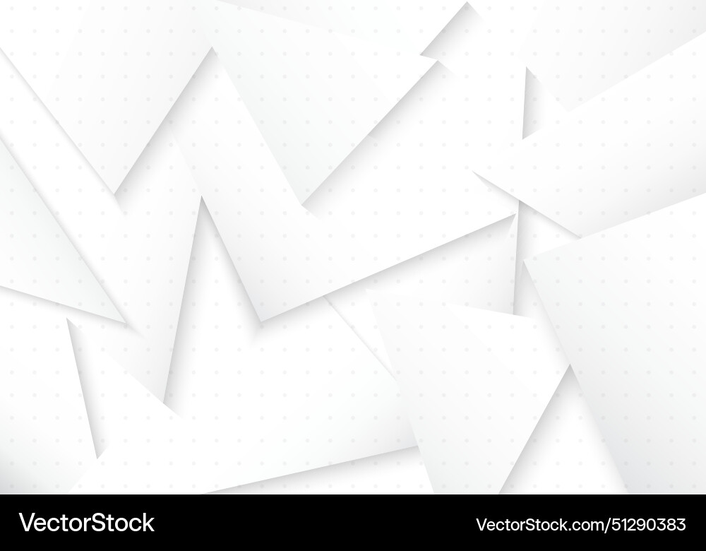 Abstract gradient white triangles template design Abstract gradient white triangles template design vector image