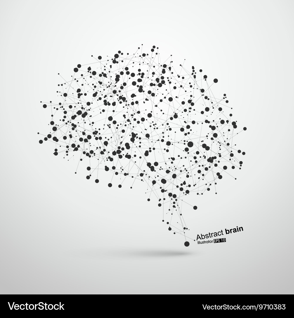 Abstract Neural Network vector image