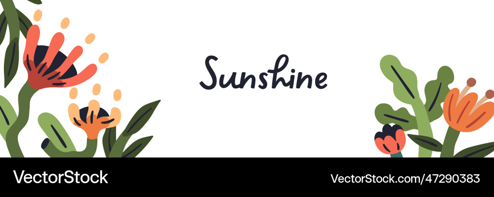 Blosssome Blumen Banner Blumen horizontal Blosssome Blumen Banner Blumen horizontal vektorbild