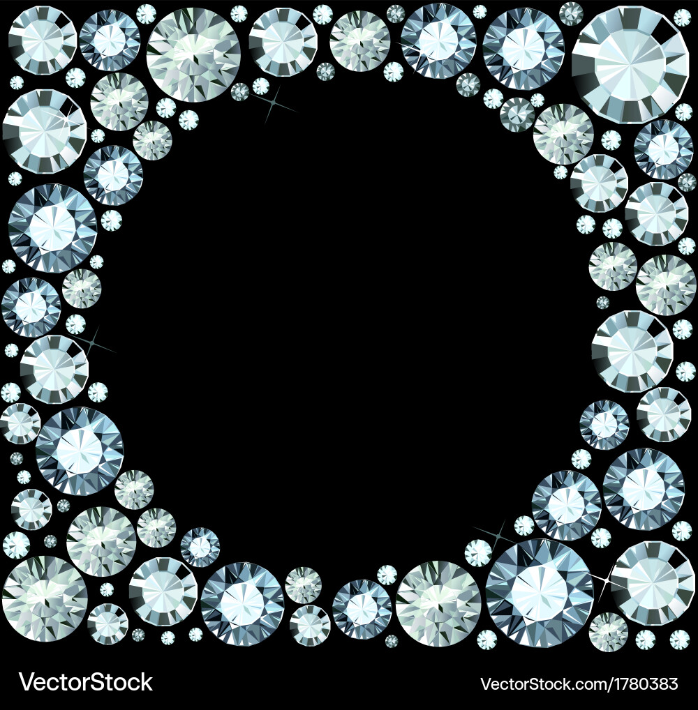 Diamond frame Royalty Free Vector Image - VectorStock