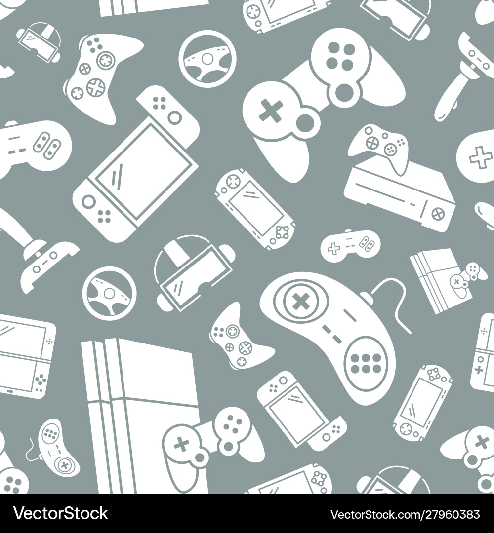 Gamepad and game console background 03 Gamepad and game console background 03 vector image