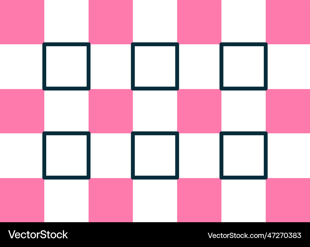Linear checkered element Vector Image