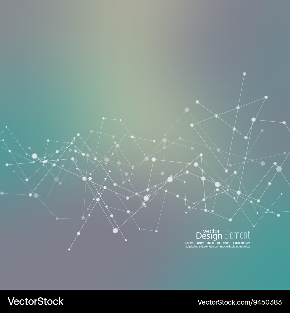 Particle Network Abstract vector image