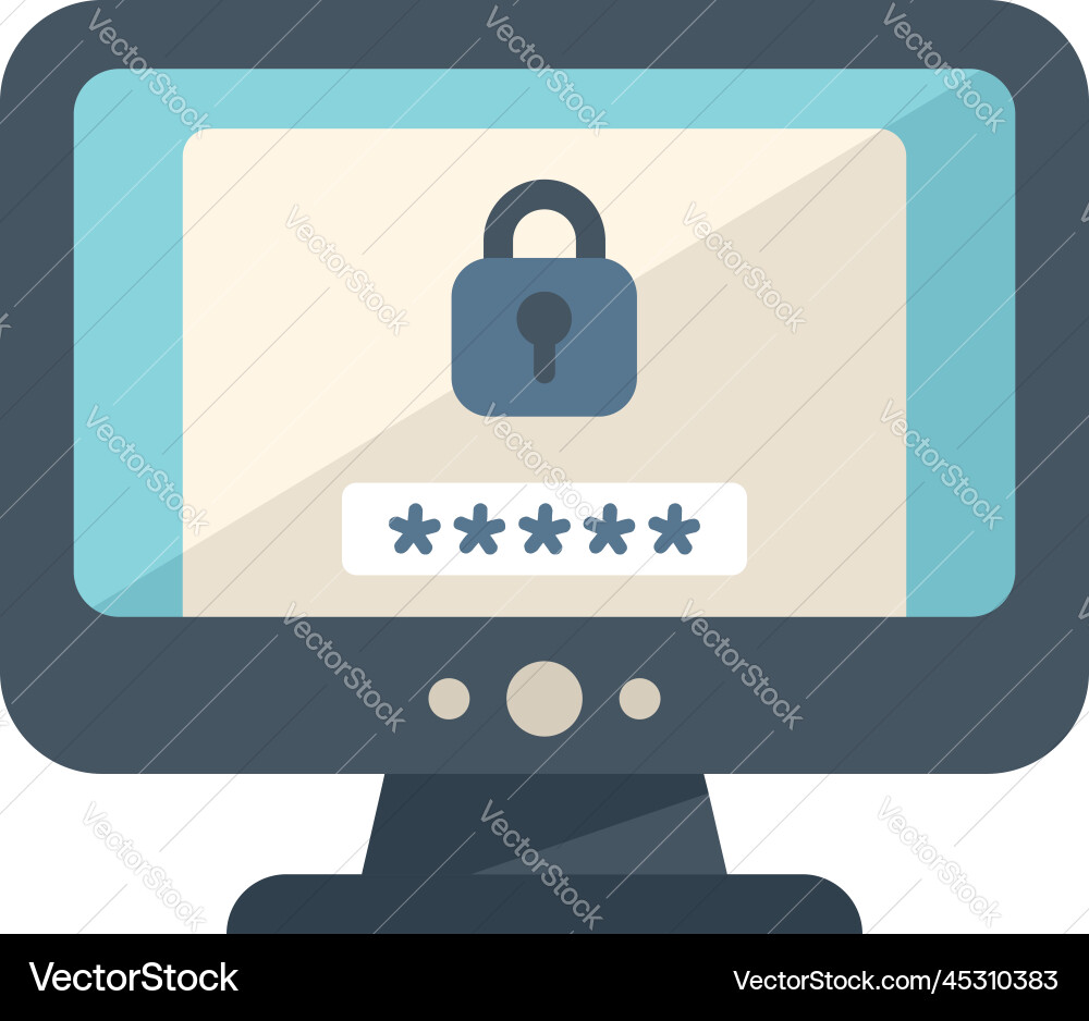 Passwort-Recovery-Symbol flache Seite log Passwort-Recovery-Symbol flache Seite log vektorbild