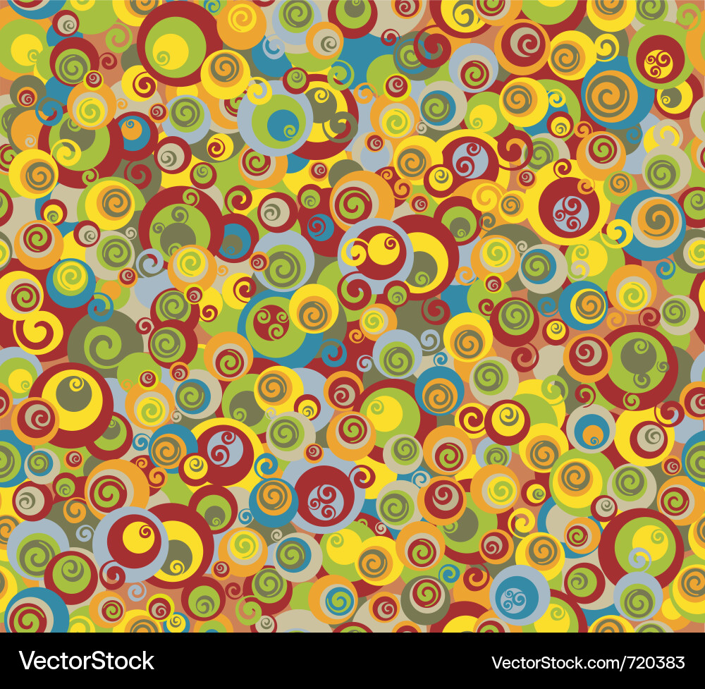 Retro Circles Pattern vector image