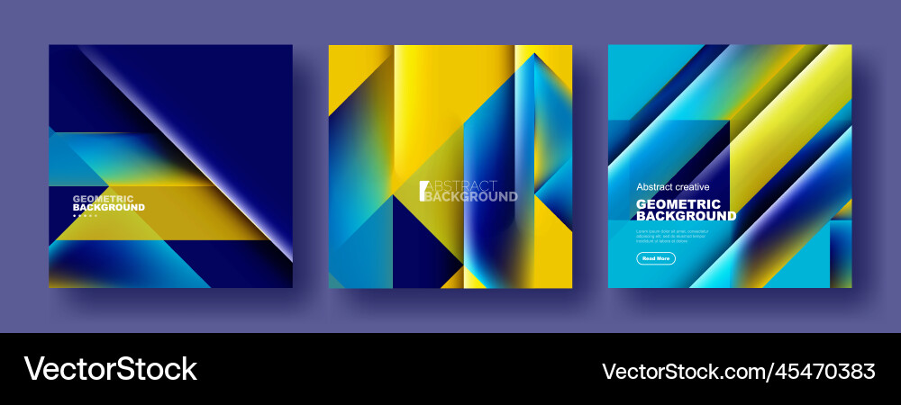 Set of abstract backgrounds - overlapping Vector Image