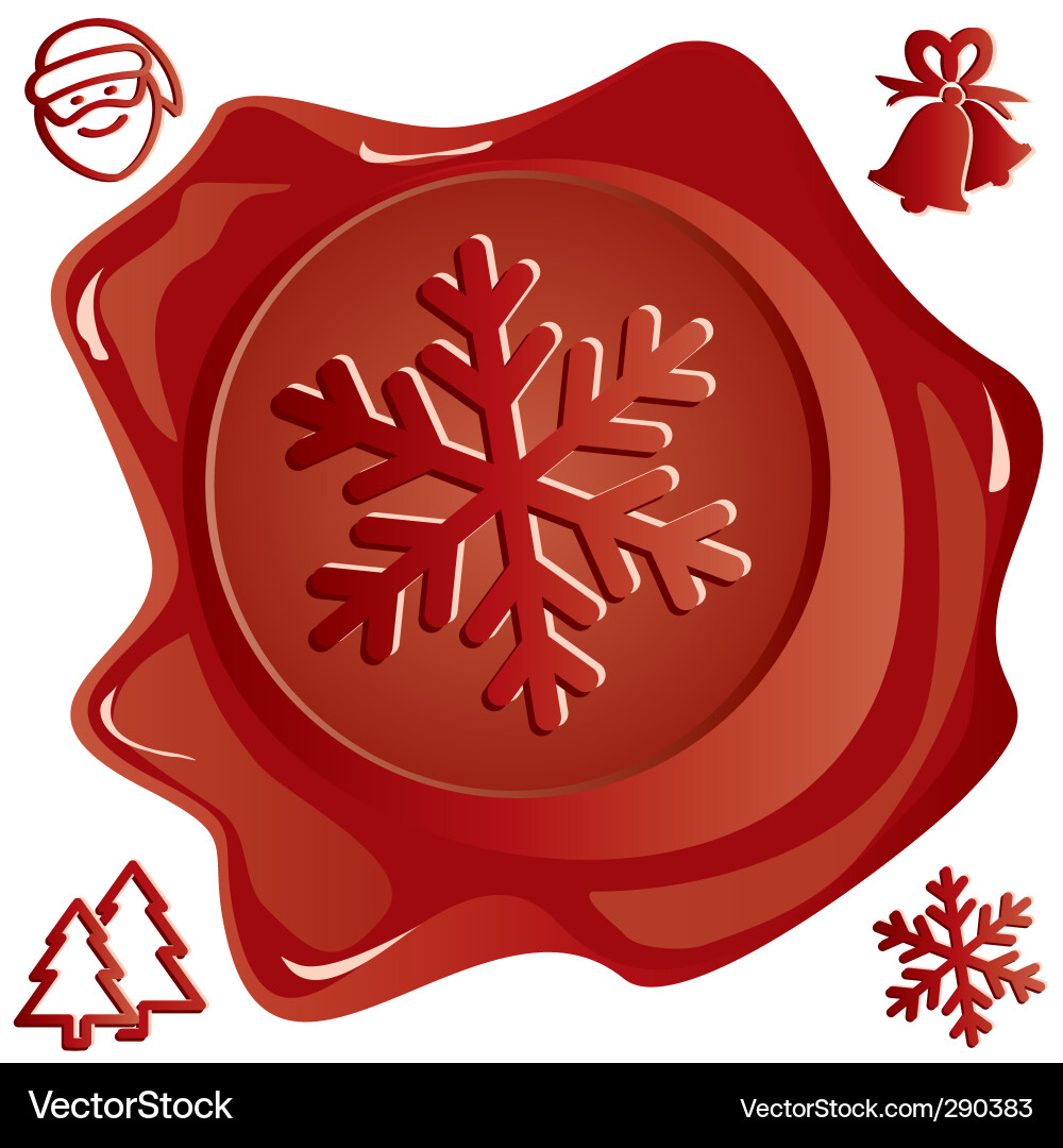 Wax shtamp Vector Image