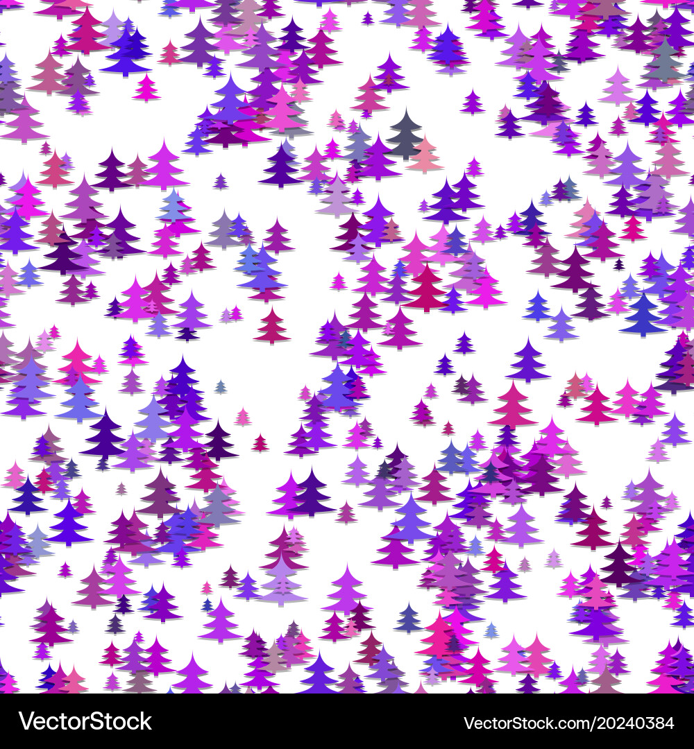Abstract random pine tree pattern background Vector Image
