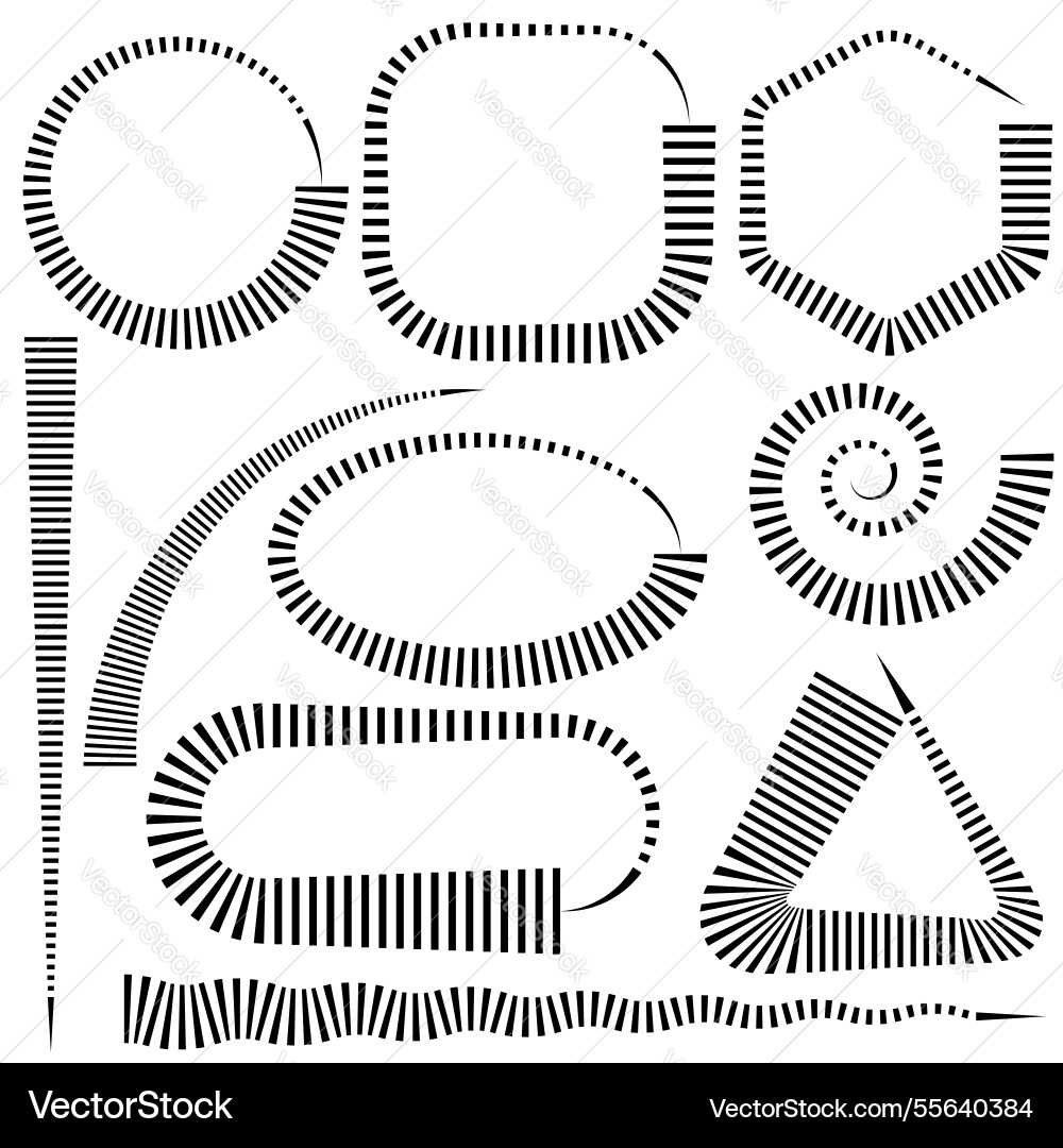 Circle countdown icon timer symbol interval vector image