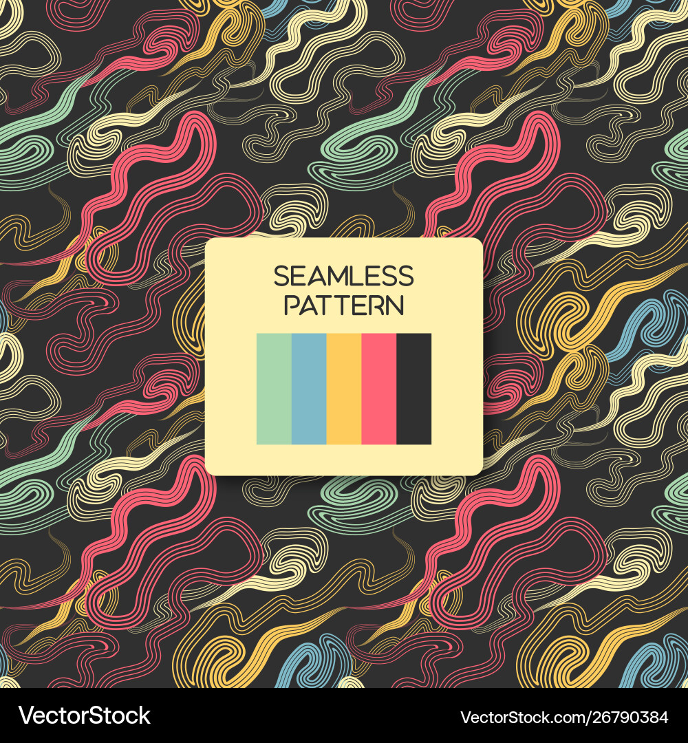 Colorful seamless abstract pattern with splashes Colorful seamless abstract pattern with splashes Vector Image