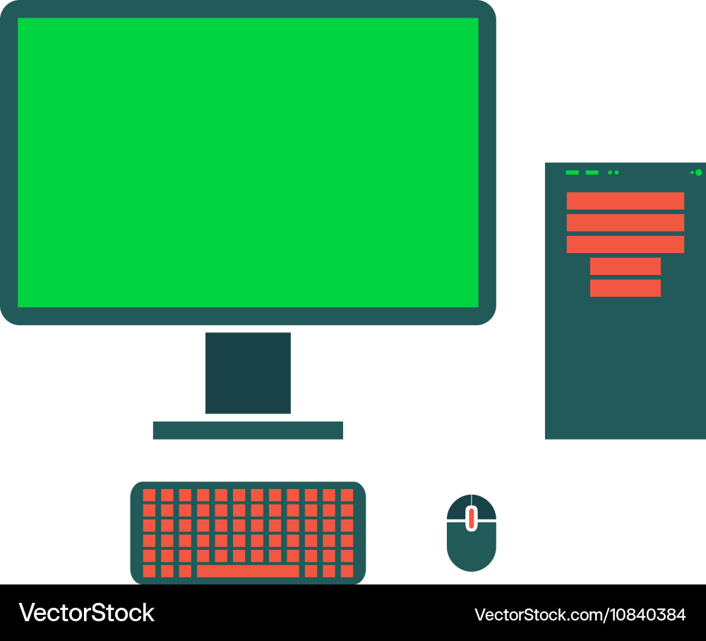 Computer icon Vector Image