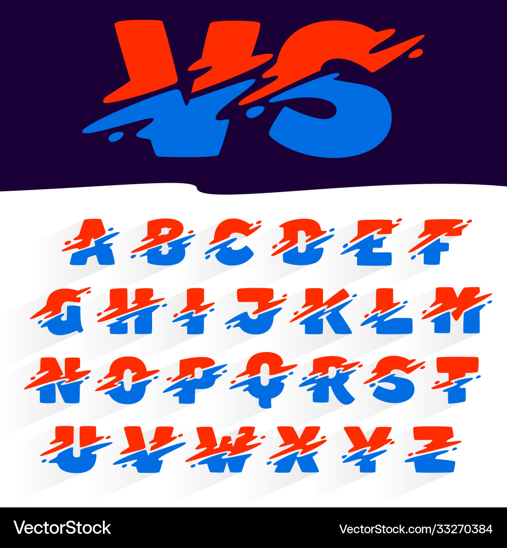 Dynamic Speed Font Vector Image