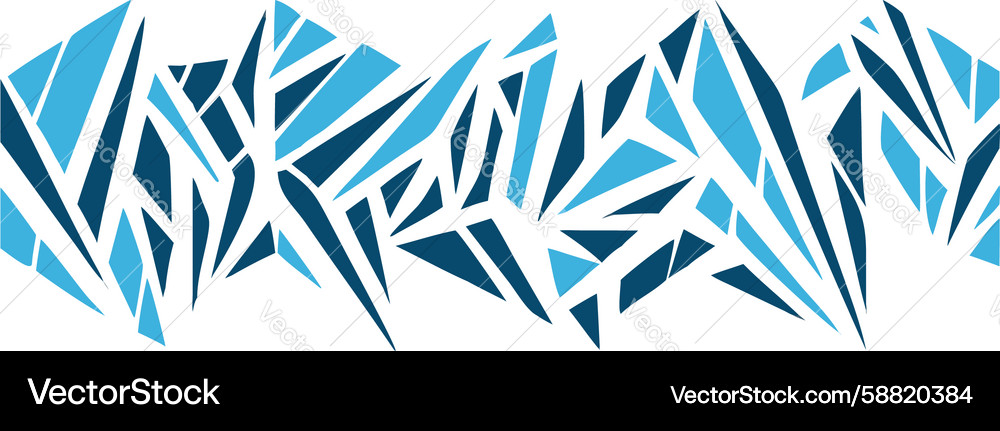 Fractured Angular Shapes Vector Image