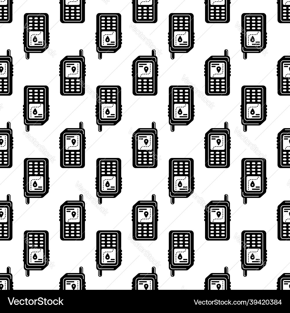Hiking gps device pattern seamless Vector Image