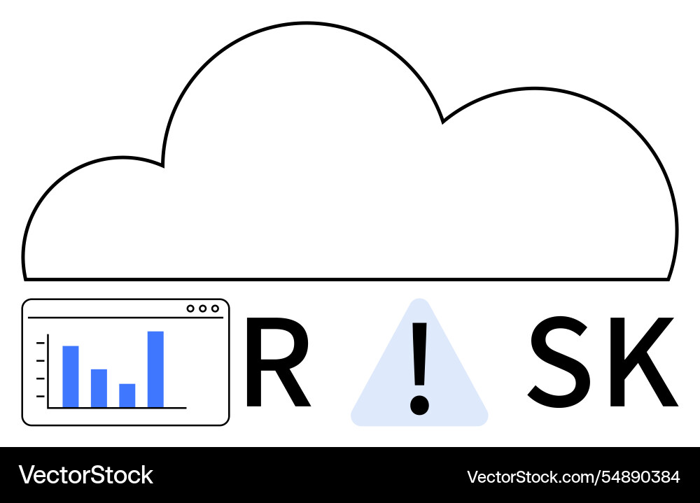 Managing cloud risk with analytics a conceptual Managing cloud risk with analytics a conceptual Vector Image