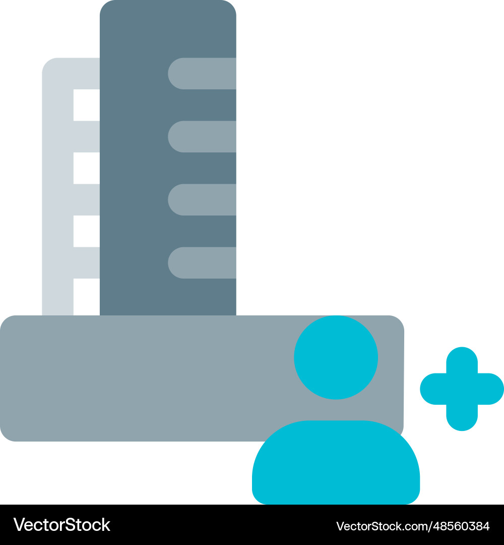 Multiple users working in the factory facility vector image