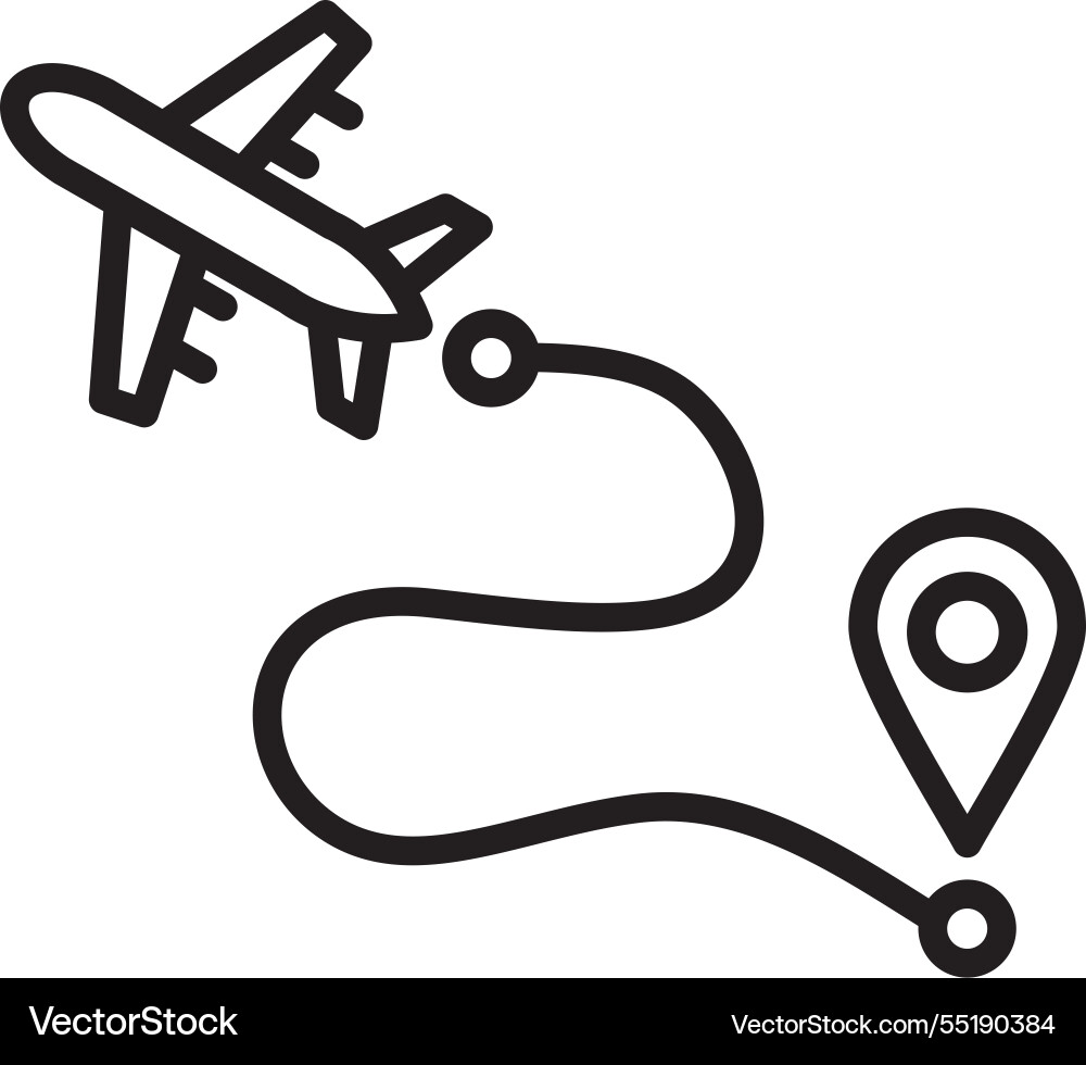 Path line icon design Vector Image
