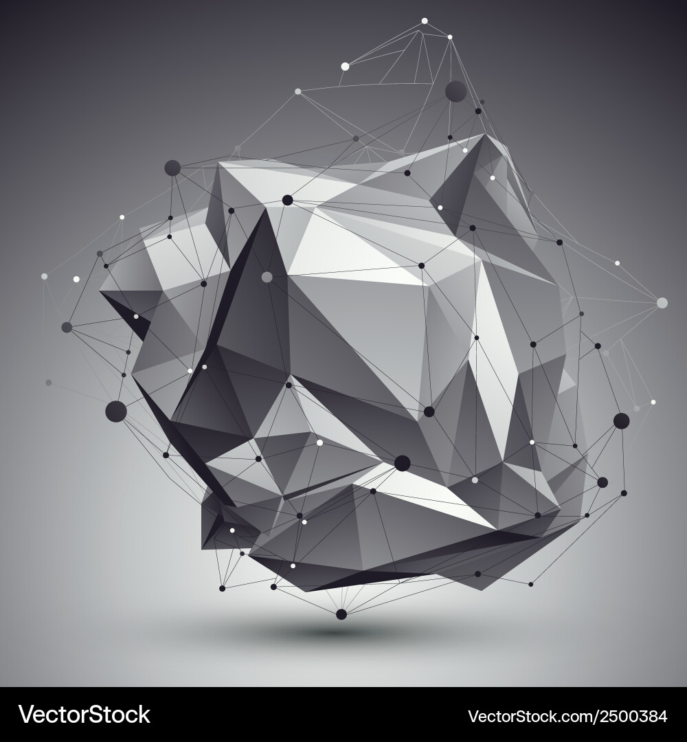 Polygonal Mesh Structure vector image
