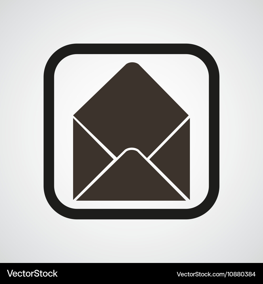 Post open envelope horn icon simple Vector Image