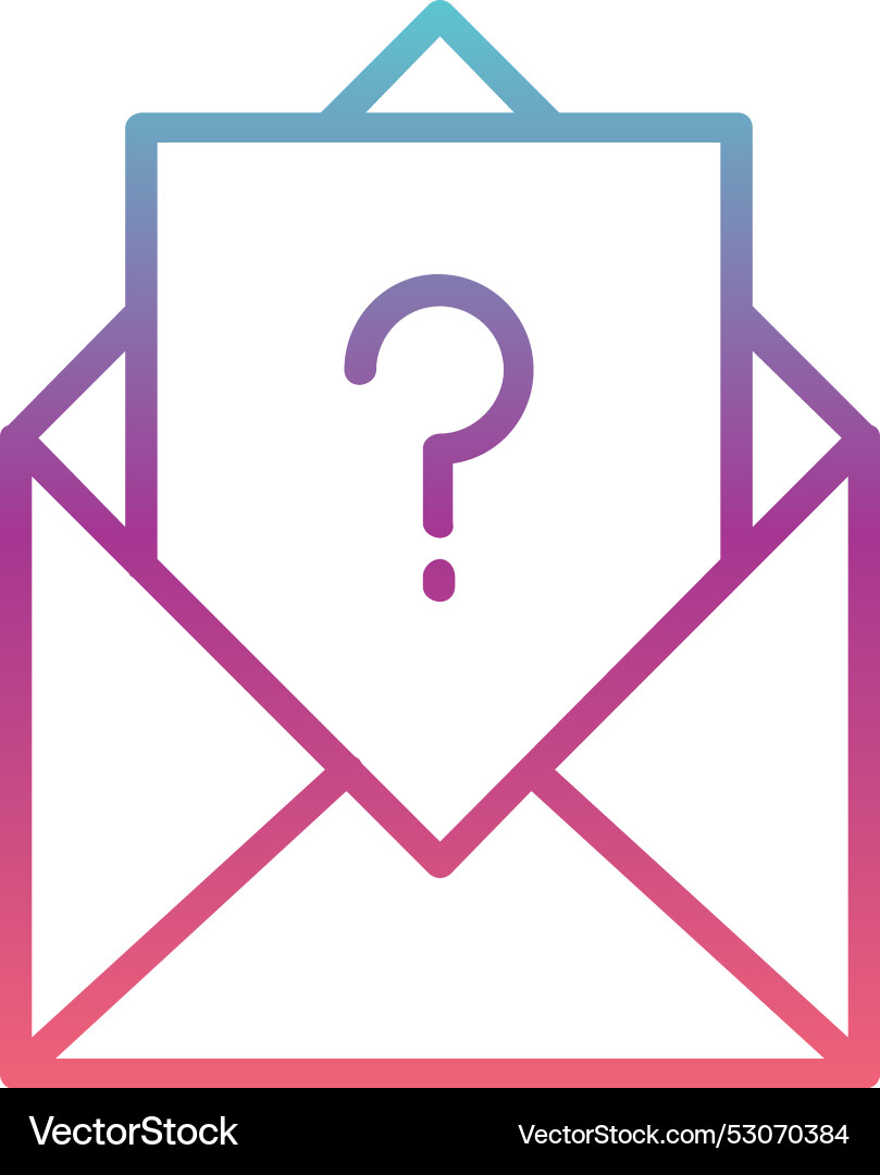 Question line gradient design Vector Image