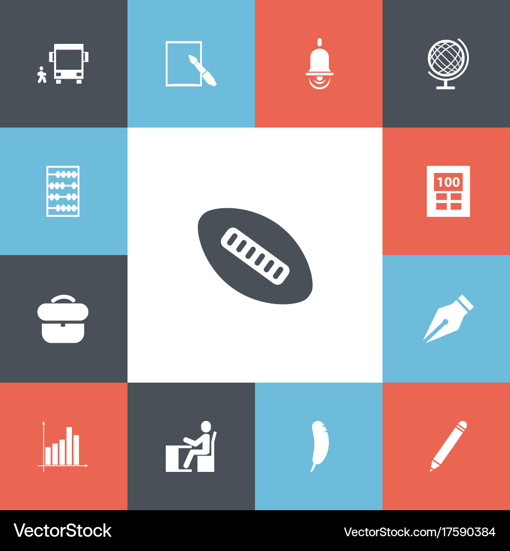 Set of 13 editable teach icons includes symbols Vector Image