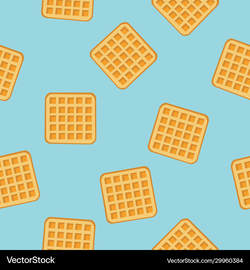Waffle Pattern - Seamless Texture Vector Image