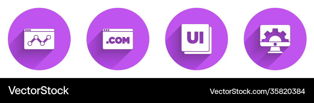 Website statistic ui oder ux design Website statistic ui oder ux design vektorbild