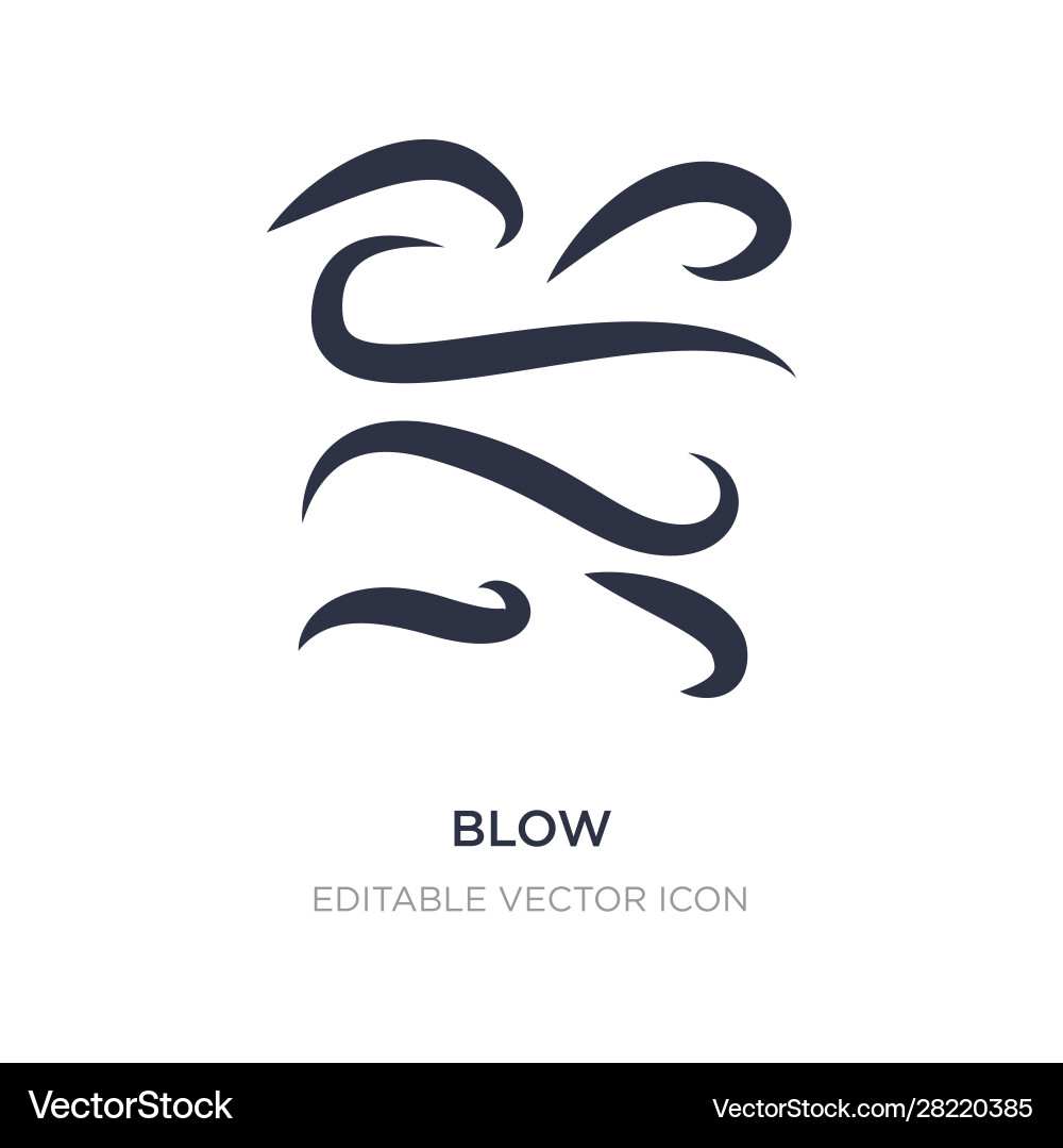 Blow icon on white background simple element from vector image