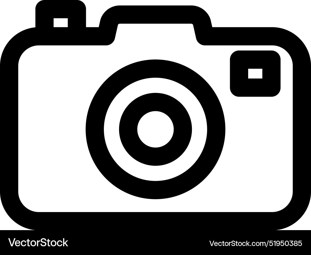 Camera icon thin linear style design isolated Camera icon thin linear style design isolated Vector Image