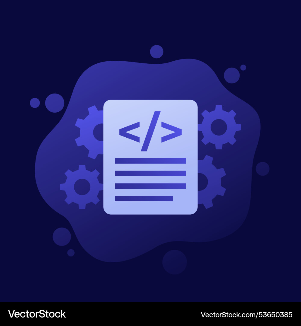 Code Optimization Icon vector image