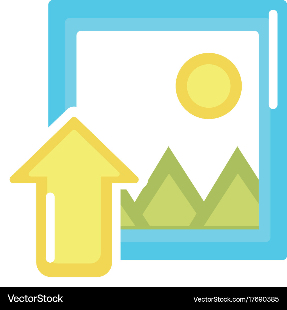 Frame picture loading element icon Vector Image