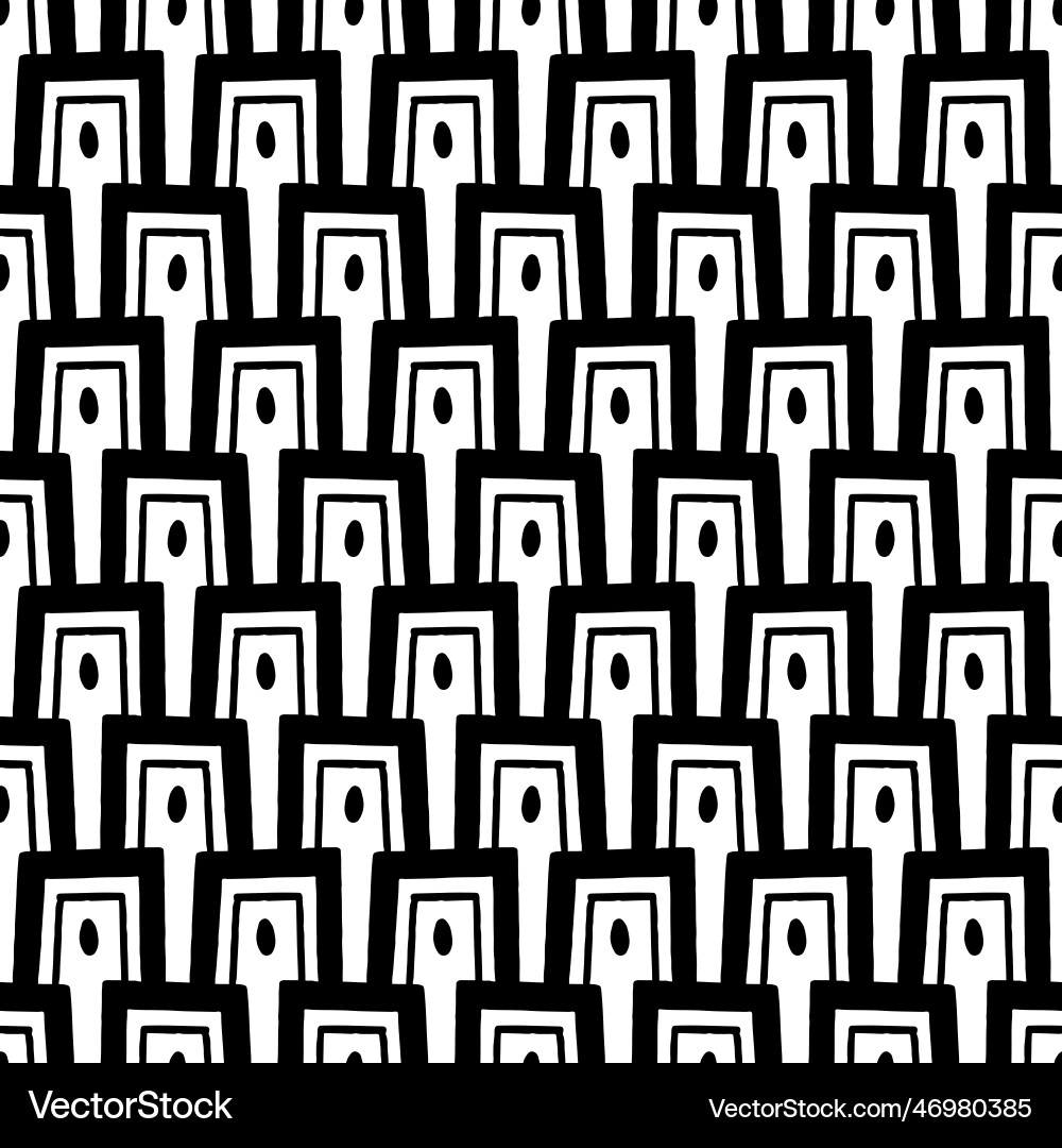 Geometric overlapping shapes seamless pattern Geometric overlapping shapes seamless pattern Vector Image