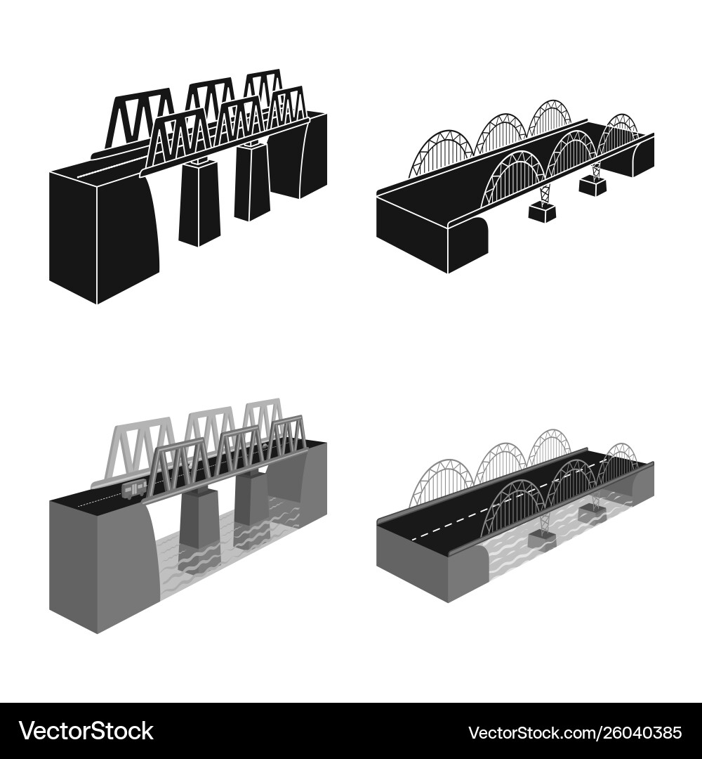 Isolated object connection and design logo Vector Image