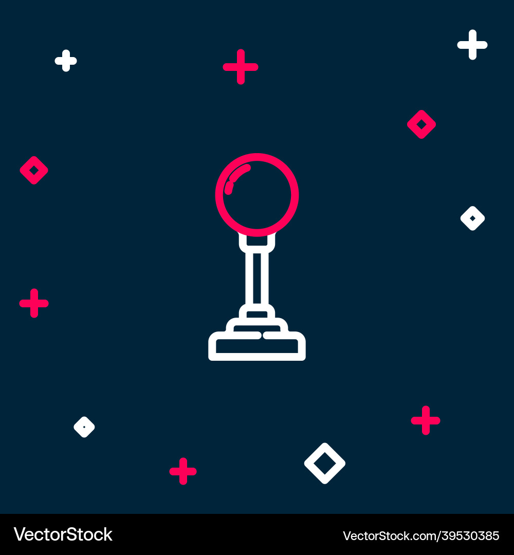 Line joystick for arcade machine icon isolated Line joystick for arcade machine icon isolated vector image